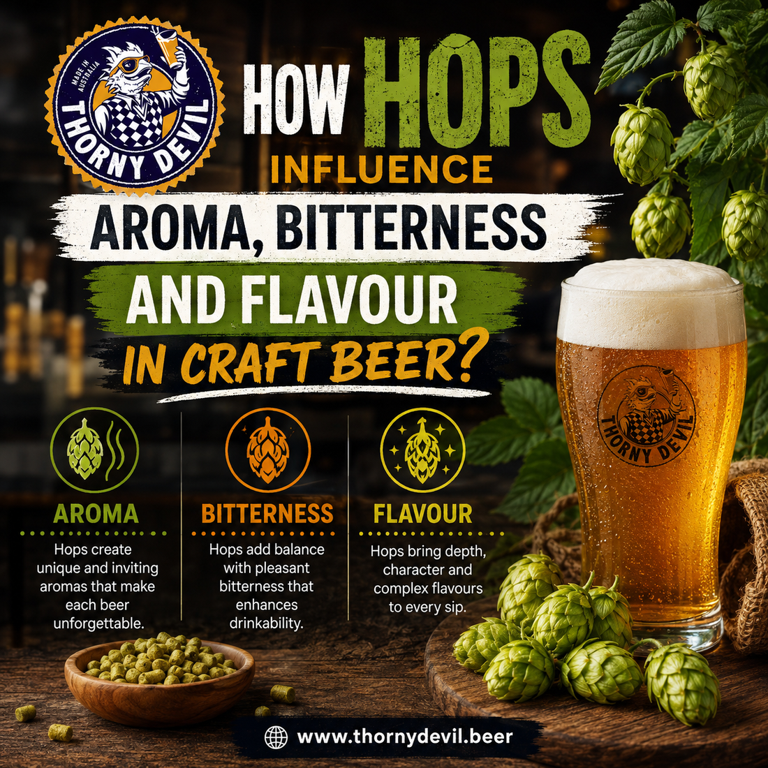 How Hops Influence Aroma, Bitterness and Flavour in Craft Beer?
