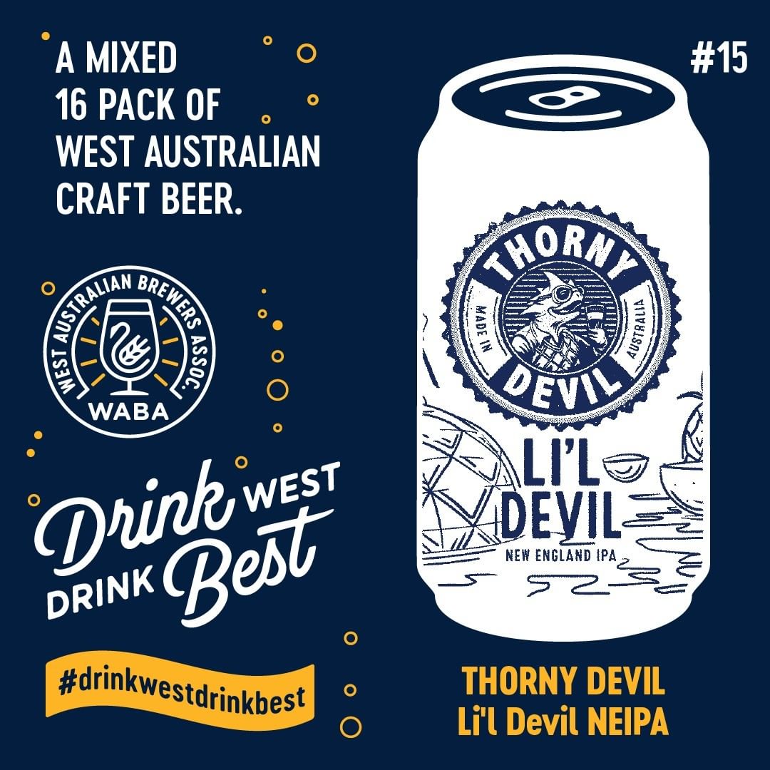 Lil Devil is part of a mixed 16 pack of WA Craft Beer